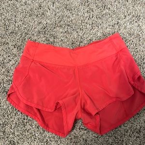 Hot pink lululemon shorts
